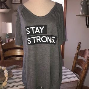 Gray graphic t-shirt, size 1x